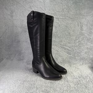 SOUL by Naturalizer Zoya Boots Women's 8.5 Wide Black Knee-High Boots
